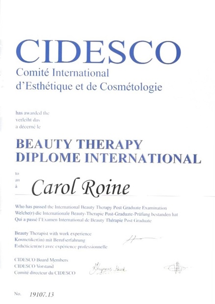 Cidesco-kauneusterapian tutkinto